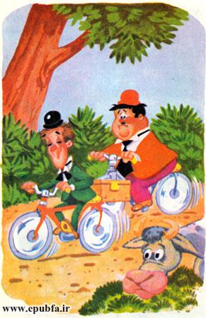 کتاب قصه کودکانه لورل و هاردی: دوچرخهسواری - ارشیو قصه وداستان ایپابفا